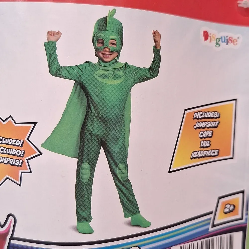 PJ Masks Gekko Costume By Disguise, Size 2T, New!